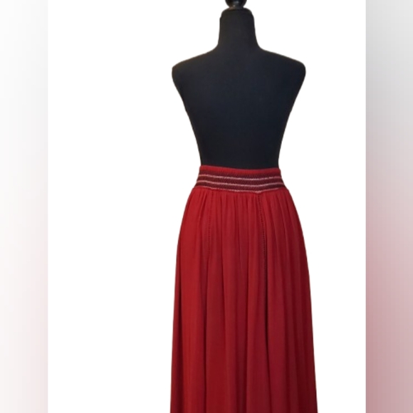 NEW Zara maxi cotton skirt with elastic waistband ( Size M) - Picture 3 of 7